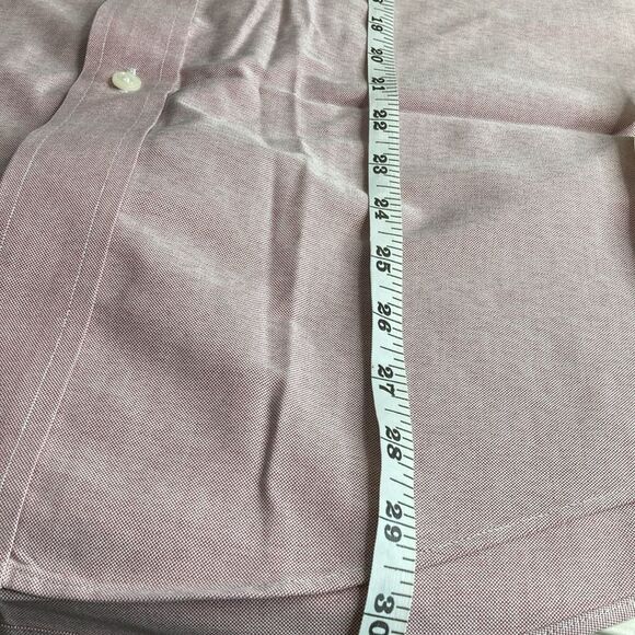 LL BEAN 16 Button Down Preppy Wrinkle Resistant Academia Short Sleeve Camp Shirt - Picture 8 of 11